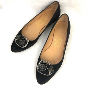 Vintage Salvatore Ferragamo Black Flats